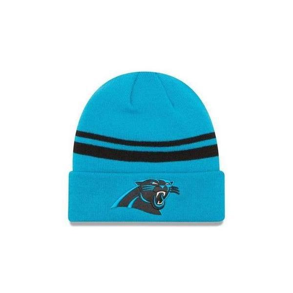 New Era Carolina Panthers Cuff Beanie Electric Blue - White-Black Sheep Skate Shop