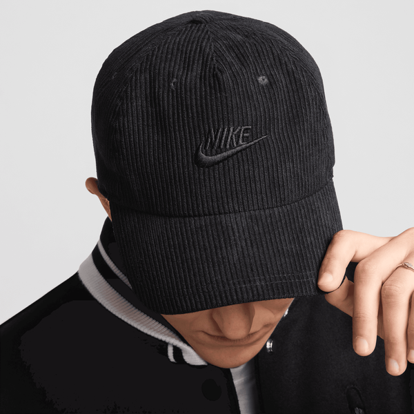 Nike Club Unstructured Corduroy Cap Black-Black Sheep Skate Shop