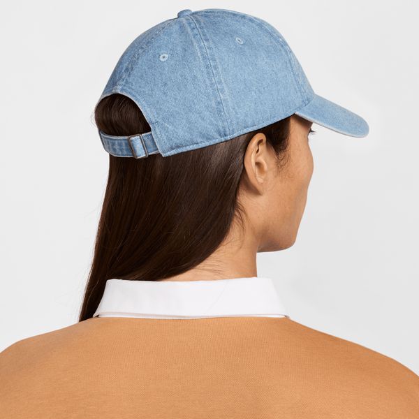 Nike Club Unstructured Denim Cap Aegean Storm - Thunder Blue - White-Black Sheep Skate Shop