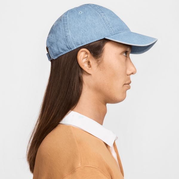 Nike Club Unstructured Denim Cap Aegean Storm - Thunder Blue - White-Black Sheep Skate Shop