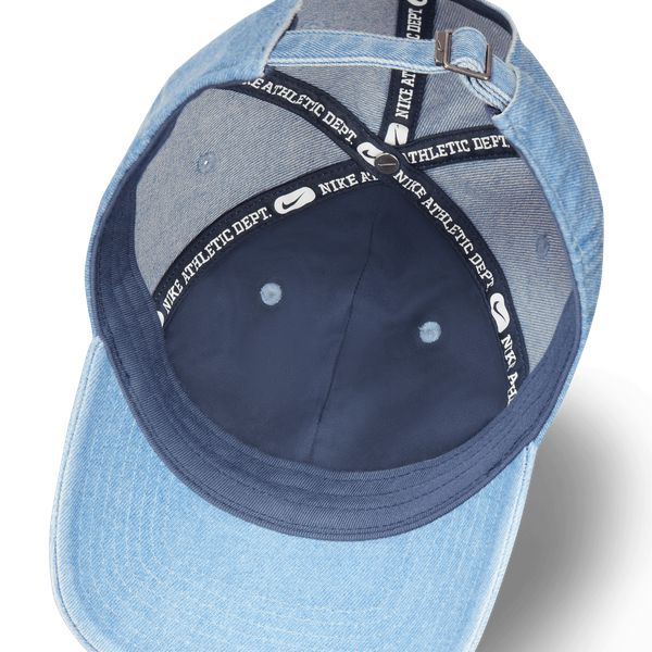 Nike Club Unstructured Denim Cap Aegean Storm - Thunder Blue - White-Black Sheep Skate Shop