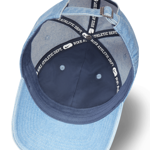 Nike Club Unstructured Denim Cap Aegean Storm - Thunder Blue - White-Black Sheep Skate Shop