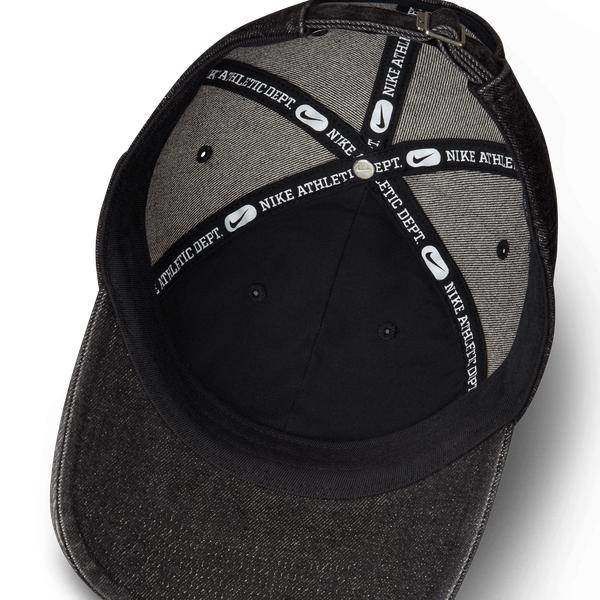 Nike Club Unstructured Denim Cap Black - White-Black Sheep Skate Shop
