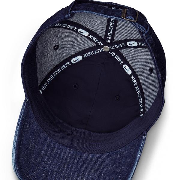Nike Club Unstructured Denim Cap College Navy - White-Black Sheep Skate Shop