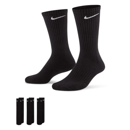 Nike Everyday Crew Socks 3-Pack Black-Black Sheep Skate Shop