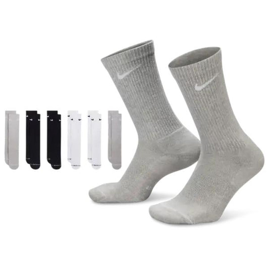 Nike Everyday Elevated Crew Socks 6-Pack Multi-Black Sheep Skate Shop