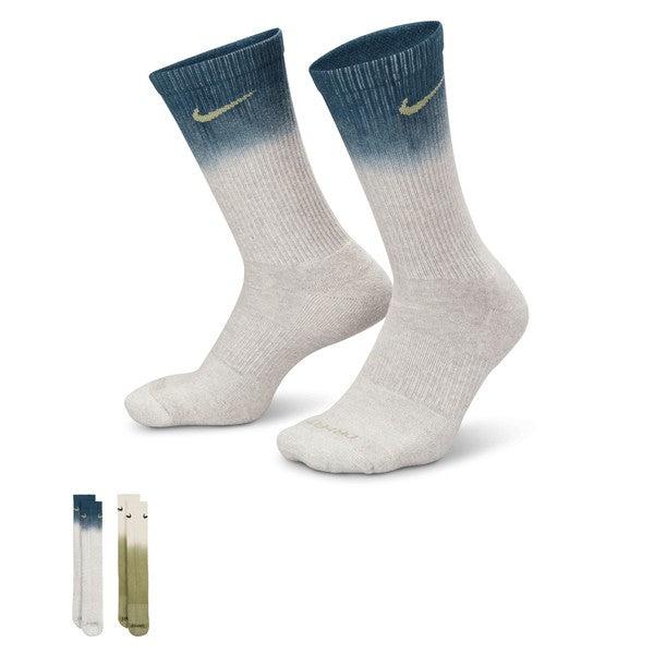 Nike Everyday Plus Cushioned Crew Socks 2-Pack Dip-Dye-Black Sheep Skate Shop