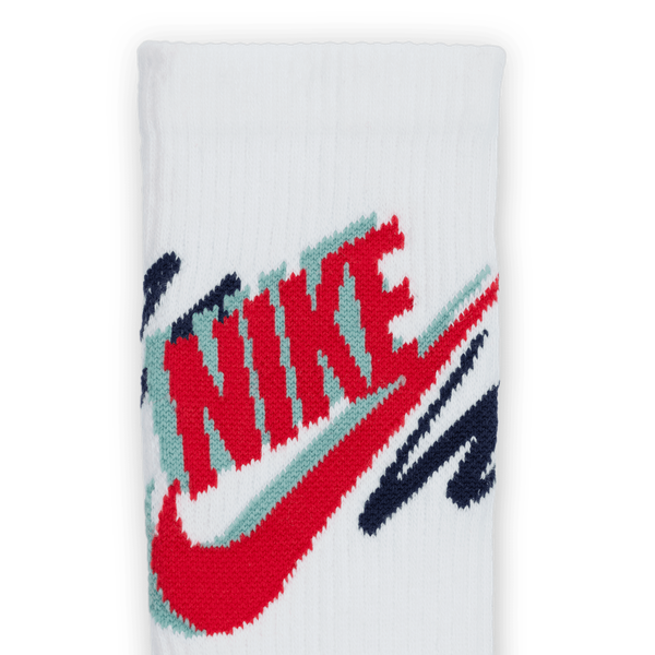 Nike Everyday Plus Cushioned Training Crew Socks 3-Pack White - Navy - Red-Black Sheep Skate Shop