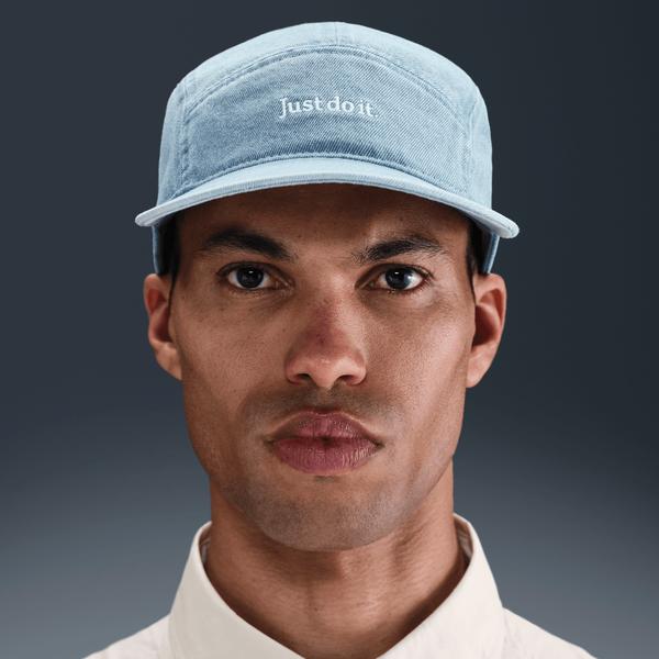 Nike Fly "Just Do It" Unstructured Denim Cap Aegean Storm - Thunder Blue-Black Sheep Skate Shop