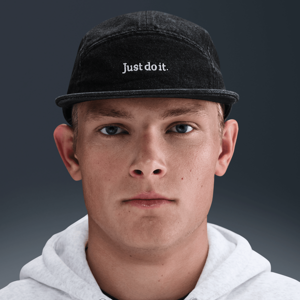 Nike Fly "Just Do It" Unstructured Denim Cap Black-Black Sheep Skate Shop