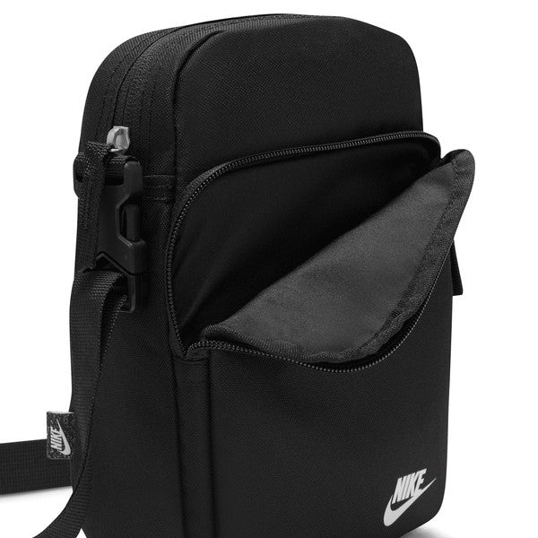 Nike Heritage Crossbody Shoulder Bag Black - White-Black Sheep Skate Shop