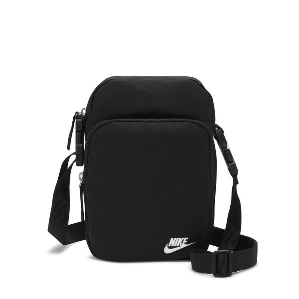 Nike Heritage Crossbody Shoulder Bag Black - White-Black Sheep Skate Shop