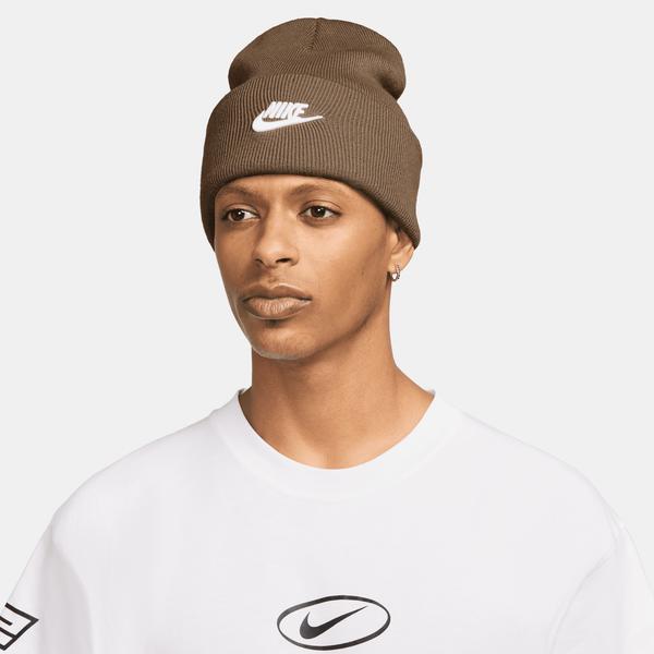 Nike Peak Futura Cuff Beanie Mosswood Brown - White-Black Sheep Skate Shop