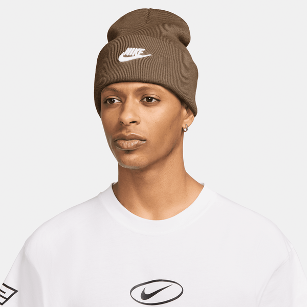 Nike Peak Futura Cuff Beanie Mosswood Brown - White-Black Sheep Skate Shop