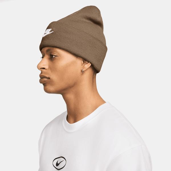 Nike Peak Futura Cuff Beanie Mosswood Brown - White-Black Sheep Skate Shop