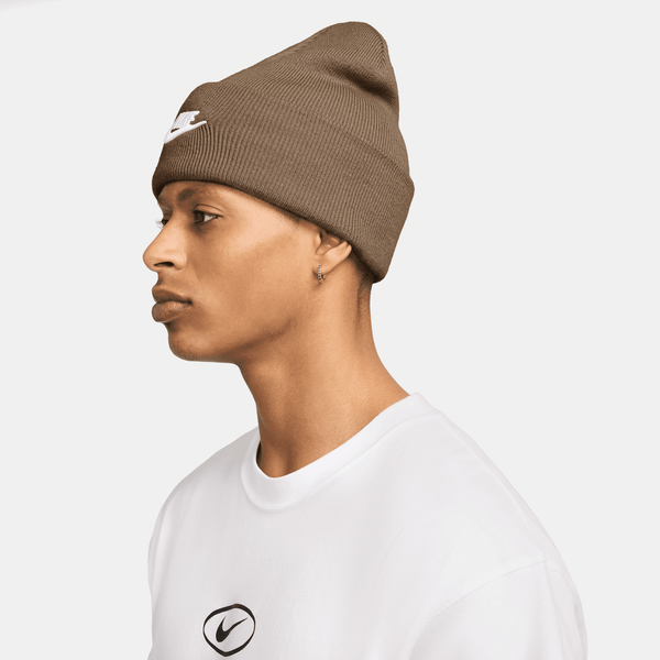 Nike Peak Futura Cuff Beanie Mosswood Brown - White-Black Sheep Skate Shop