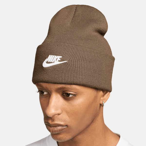 Nike Peak Futura Cuff Beanie Mosswood Brown - White-Black Sheep Skate Shop