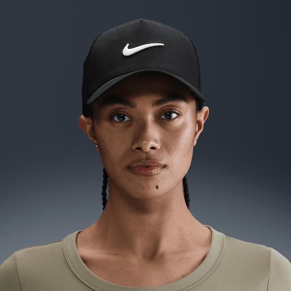 ■Nike■ Rise Structure Trucker Cap Black White II1314010 II Nike Rise Structured Trucker Hat Black - White – Black Sheep