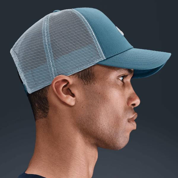 Nike Rise Structured Trucker Hat Smokey Blue - White - White-Black Sheep Skate Shop