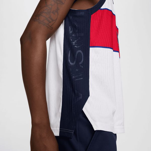 Nike SB 2024 Olympics Team USA Dri-Fit ADV Sleeveless Skate Jersey White-Black Sheep Skate Shop