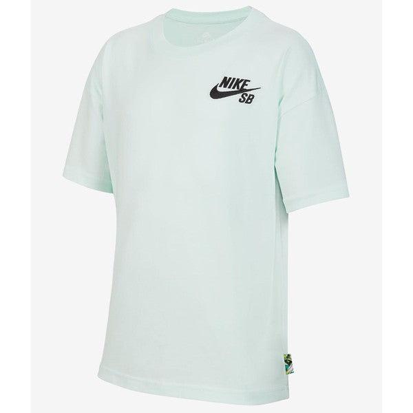 Nike SB Big Kids' Embroidered Skate Graphic Tee Barely Green-Black Sheep Skate Shop