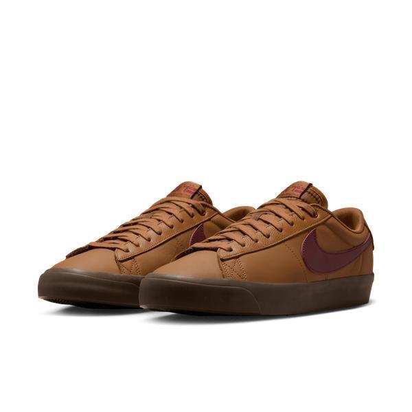 Nike SB Blazer Low PRO GT Light British Tan - Dark Team Red-Black Sheep Skate Shop