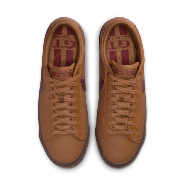 ◆正規品◆NIKE SB BLAZER LOW PRO GT LIGHT BRITISH TAN◆人気 Nike SB Blazer Low Pro GT Light British Tan/Gum/Team Red