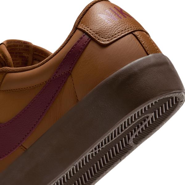 Nike SB Blazer Low PRO GT Light British Tan - Dark Team Red-Black Sheep Skate Shop