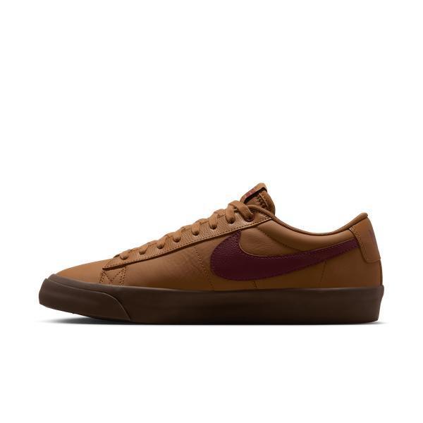Nike SB Blazer Low PRO GT Light British Tan - Dark Team Red-Black Sheep Skate Shop