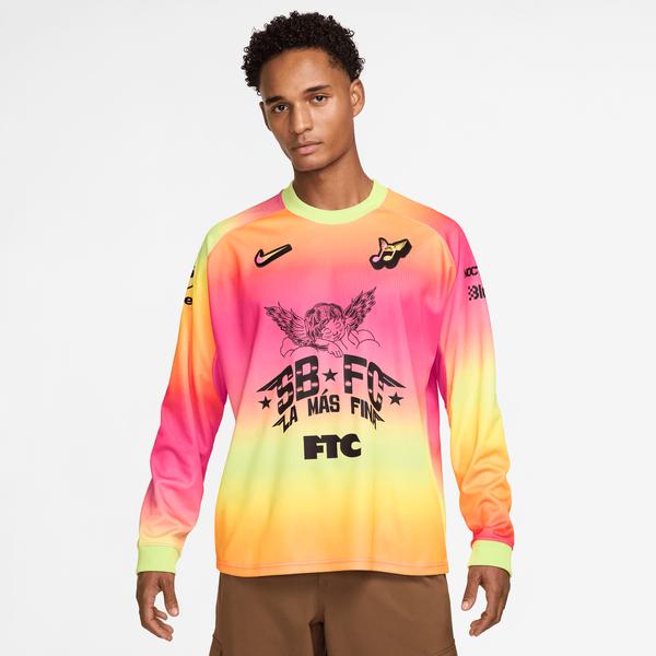 Nike SB "Club 58" FC Pack Long Sleeve Skate Jersey Hyper Pink-Black Sheep Skate Shop