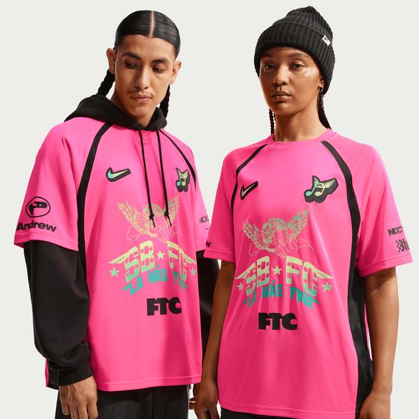 Nike SB "Club 58" FC Pack Short Sleeve Skate Jersey Hyper Pink - Black-Black Sheep Skate Shop