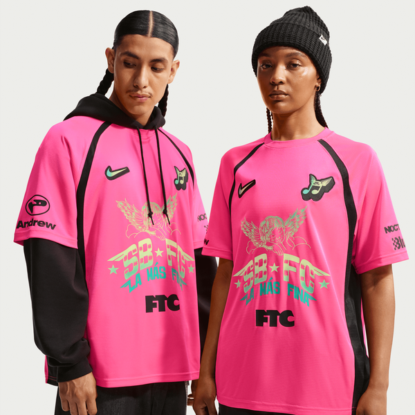 Nike SB "Club 58" FC Pack Short Sleeve Skate Jersey Hyper Pink - Black-Black Sheep Skate Shop
