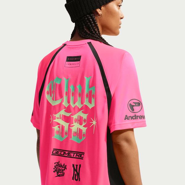 Nike SB "Club 58" FC Pack Short Sleeve Skate Jersey Hyper Pink - Black-Black Sheep Skate Shop