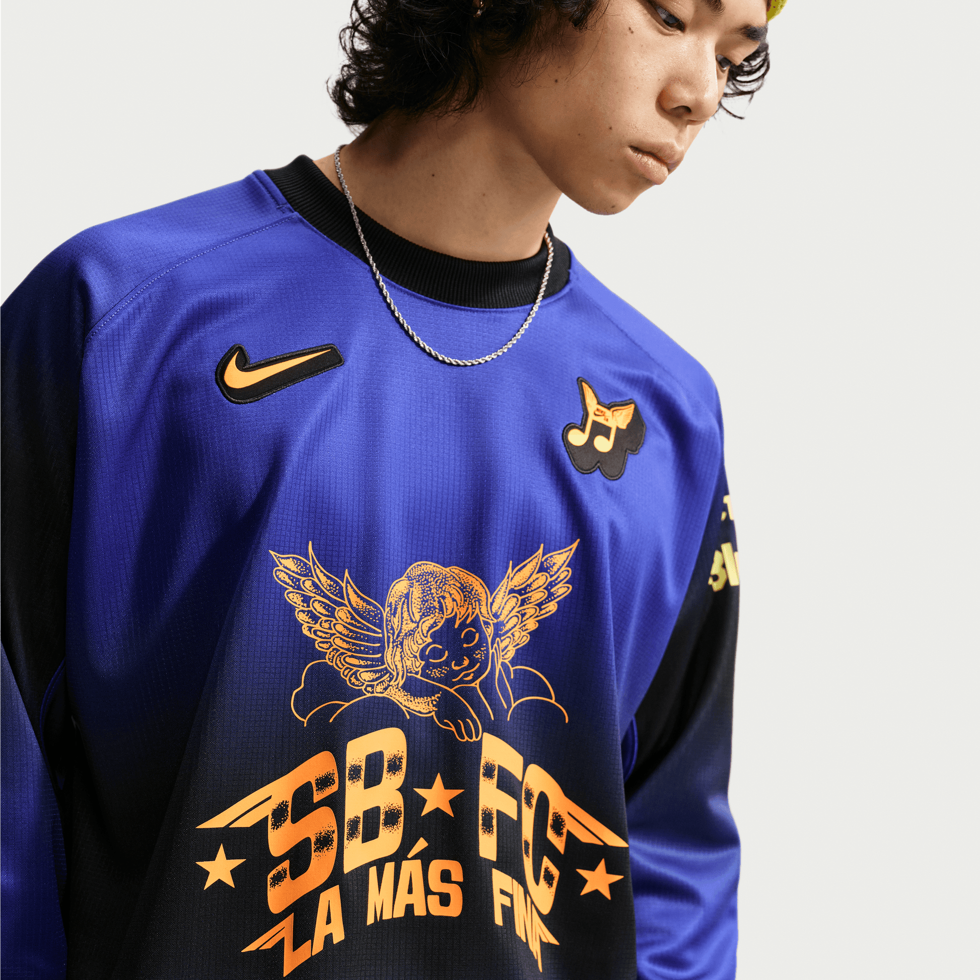Nike SB "Club 58" Long Sleeve Skate Jersey Dark Concord-Black Sheep Skate Shop