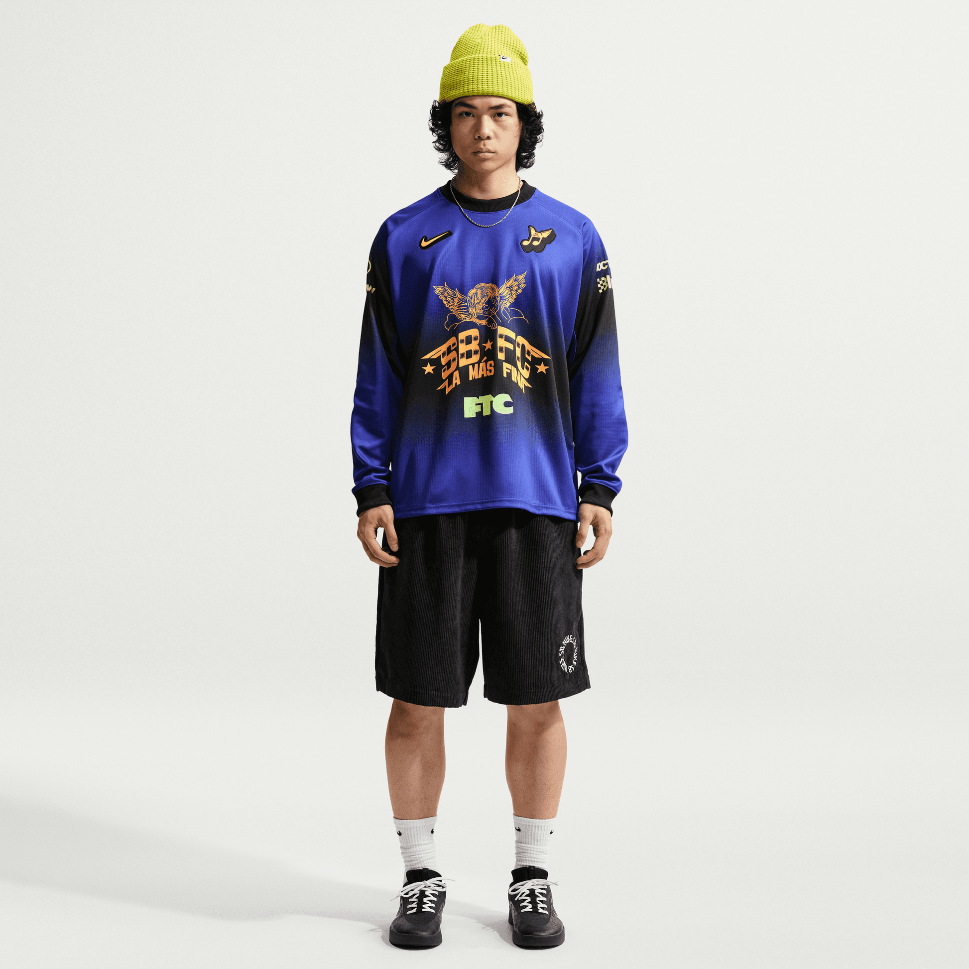 Nike SB "Club 58" Long Sleeve Skate Jersey Dark Concord-Black Sheep Skate Shop
