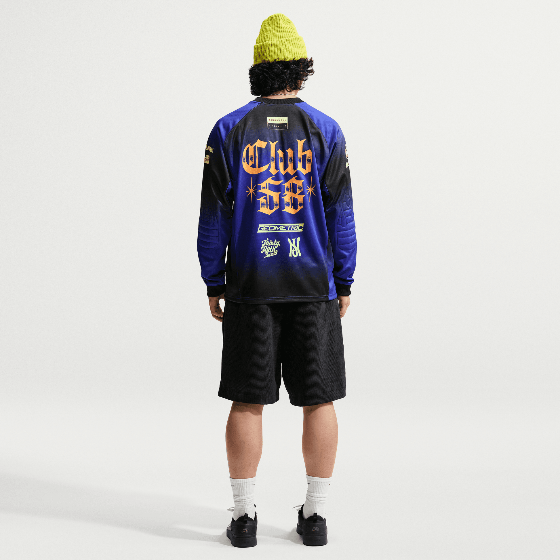 Nike SB "Club 58" Long Sleeve Skate Jersey Dark Concord-Black Sheep Skate Shop