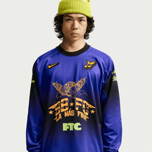Nike SB "Club 58" Long Sleeve Skate Jersey Dark Concord-Black Sheep Skate Shop