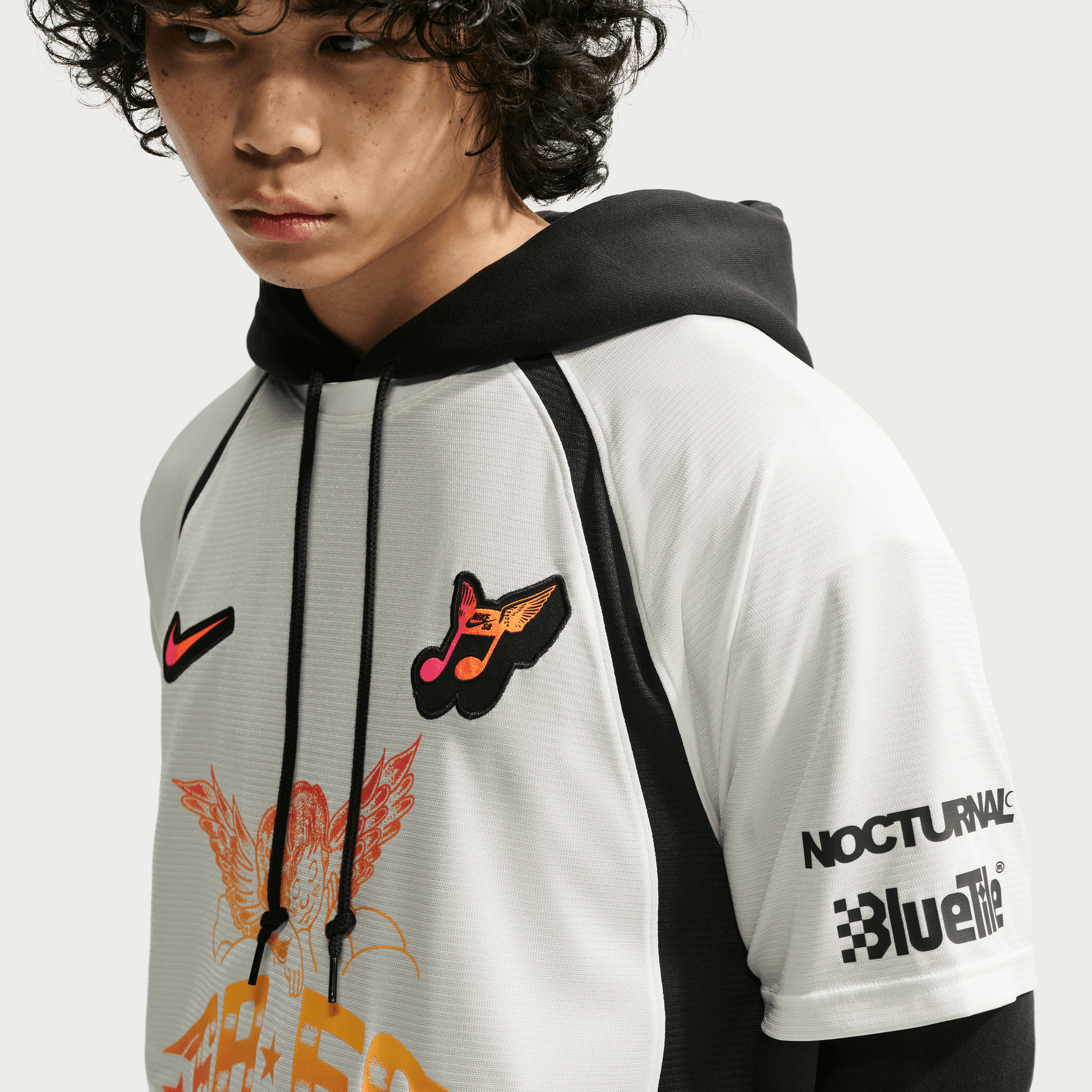 Nike SB "Club 58" Short Sleeve Skate Jersey Sail - Black-Black Sheep Skate Shop