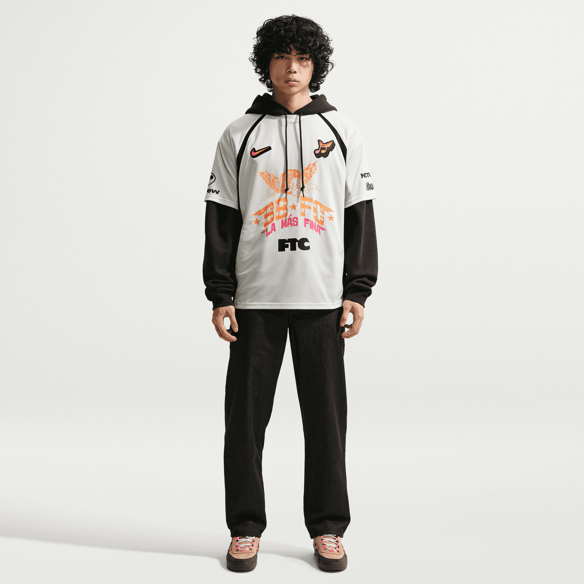 Nike SB "Club 58" Short Sleeve Skate Jersey Sail - Black-Black Sheep Skate Shop