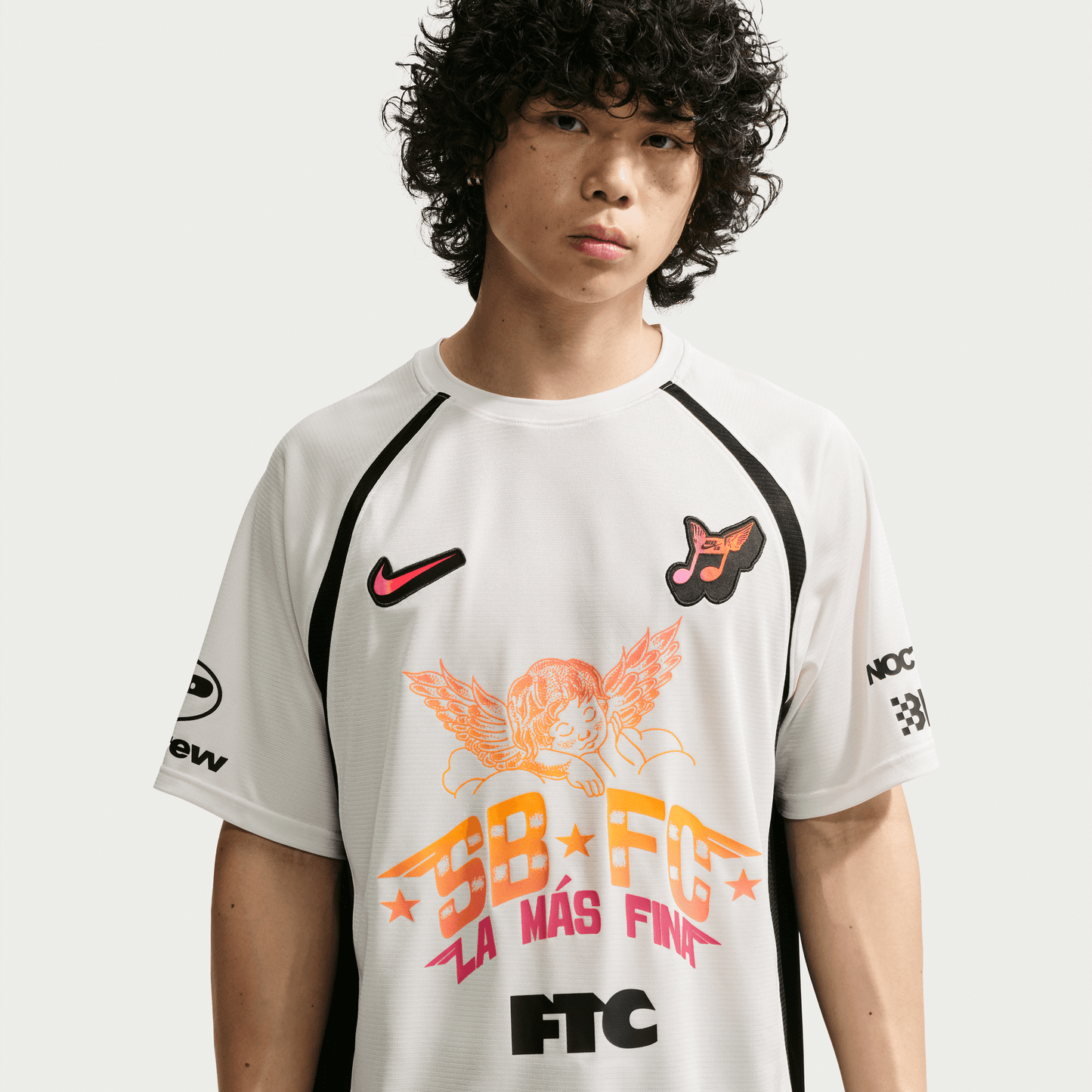 Nike SB "Club 58" Short Sleeve Skate Jersey Sail - Black-Black Sheep Skate Shop