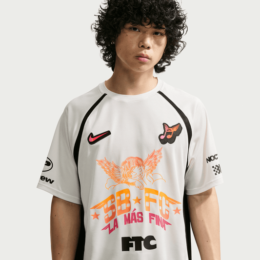 Nike SB "Club 58" Short Sleeve Skate Jersey Sail - Black-Black Sheep Skate Shop