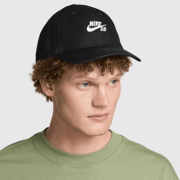 Nike SB Club Unstructured Skate Cap Black-Black Sheep Skate Shop