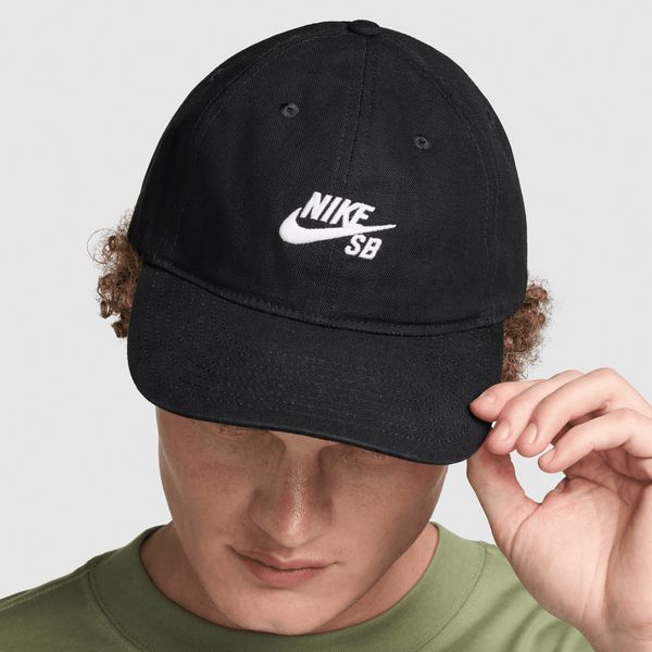 Nike SB Club Unstructured Skate Cap Black-Black Sheep Skate Shop