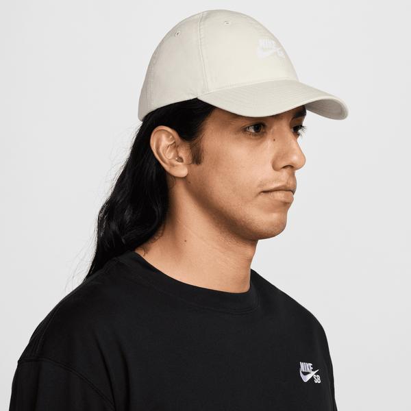 Nike SB Club Unstructured Skate Cap Light Bone - White-Black Sheep Skate Shop