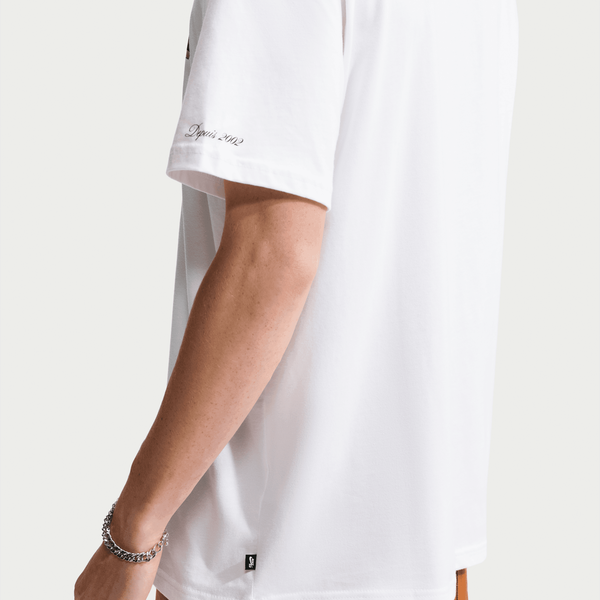 Nike SB Crest Graphic Skate T-Shirt White-Black Sheep Skate Shop