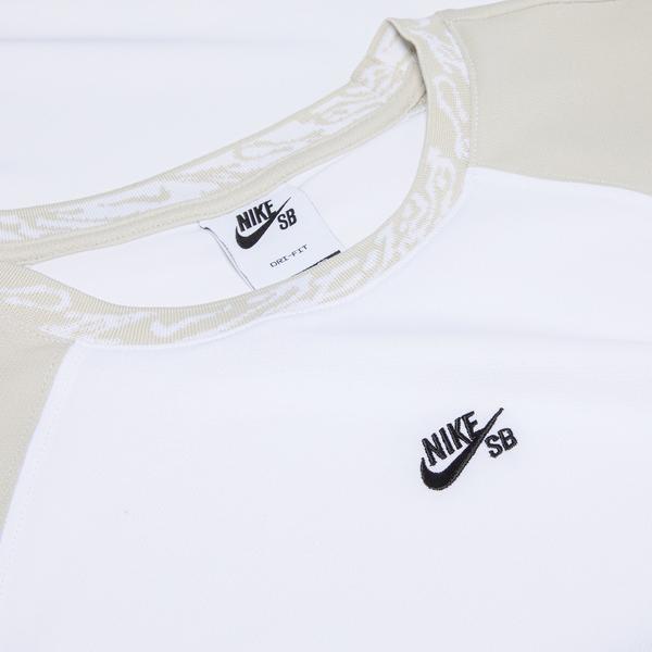 Nike SB Dri-Fit Knit Skate Jersey White - Light Bone - Black-Black Sheep Skate Shop