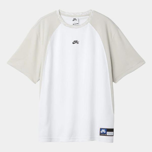 Nike SB Dri-Fit Knit Skate Jersey White - Light Bone - Black-Black Sheep Skate Shop