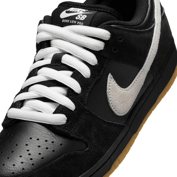 Nike SB Dunk Low Pro Black - White - Gum Light Brown-Black Sheep Skate Shop