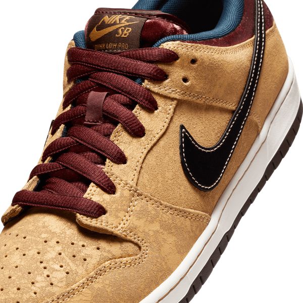 Nike SB Dunk Low Pro "City of Cinema" Celestial Gold - Black - Dark Team Red-Black Sheep Skate Shop