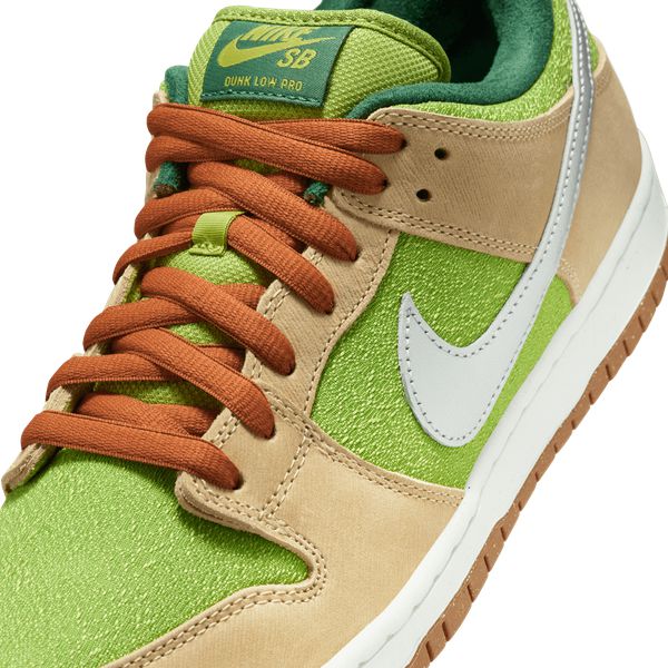 Nike SB Dunk Low Pro "Escargot" Sesame- Metallic Silver - Pear - Fir-Black Sheep Skate Shop